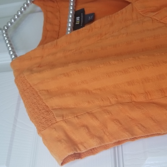 Anthropologie Maeve Orange Juliet Tunic Shortsleeve Mini Dress - Picture 6 of 15